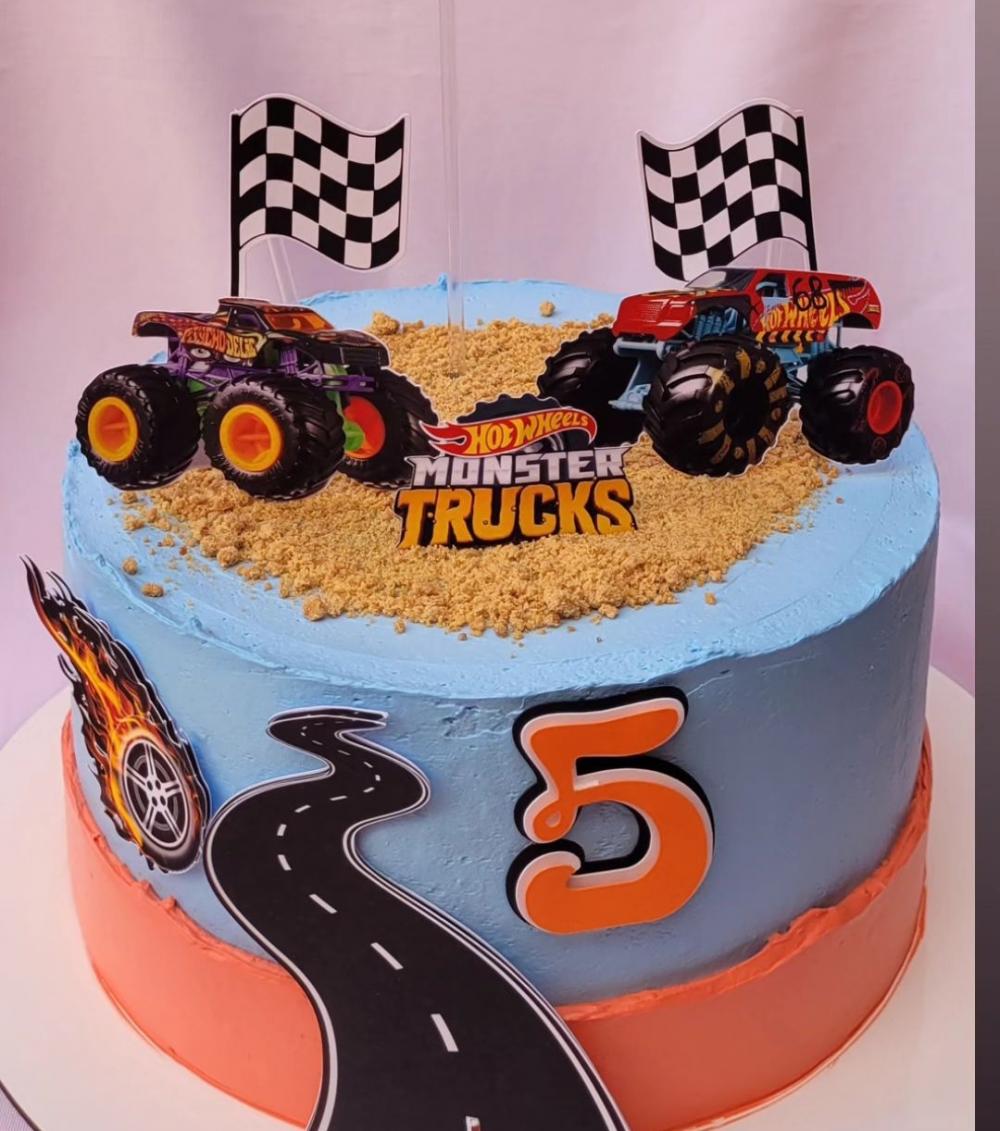 Arquivo de Corte Topo de Bolo - Hot Wheels