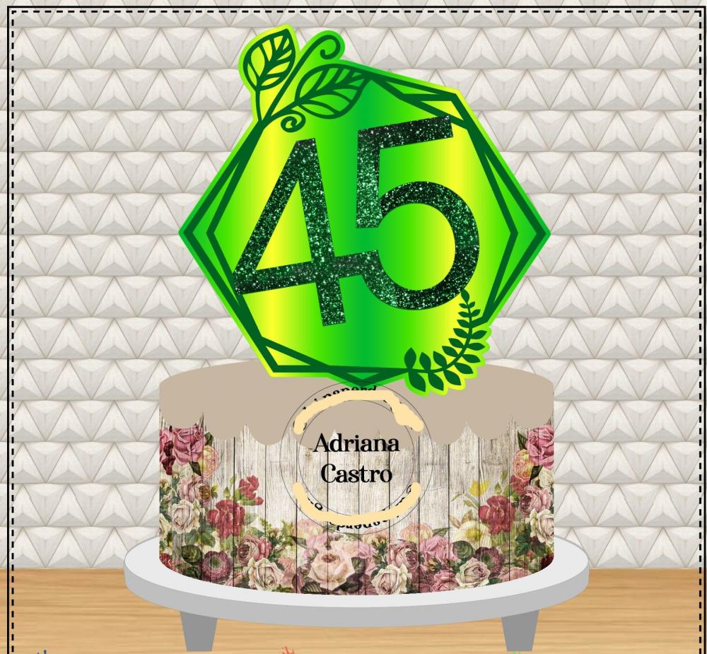 Arquivo de Corte Topo de Bolo - Idade 30tei