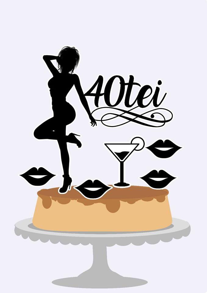 Arquivo de Corte Topo de Bolo - Idade 40tei