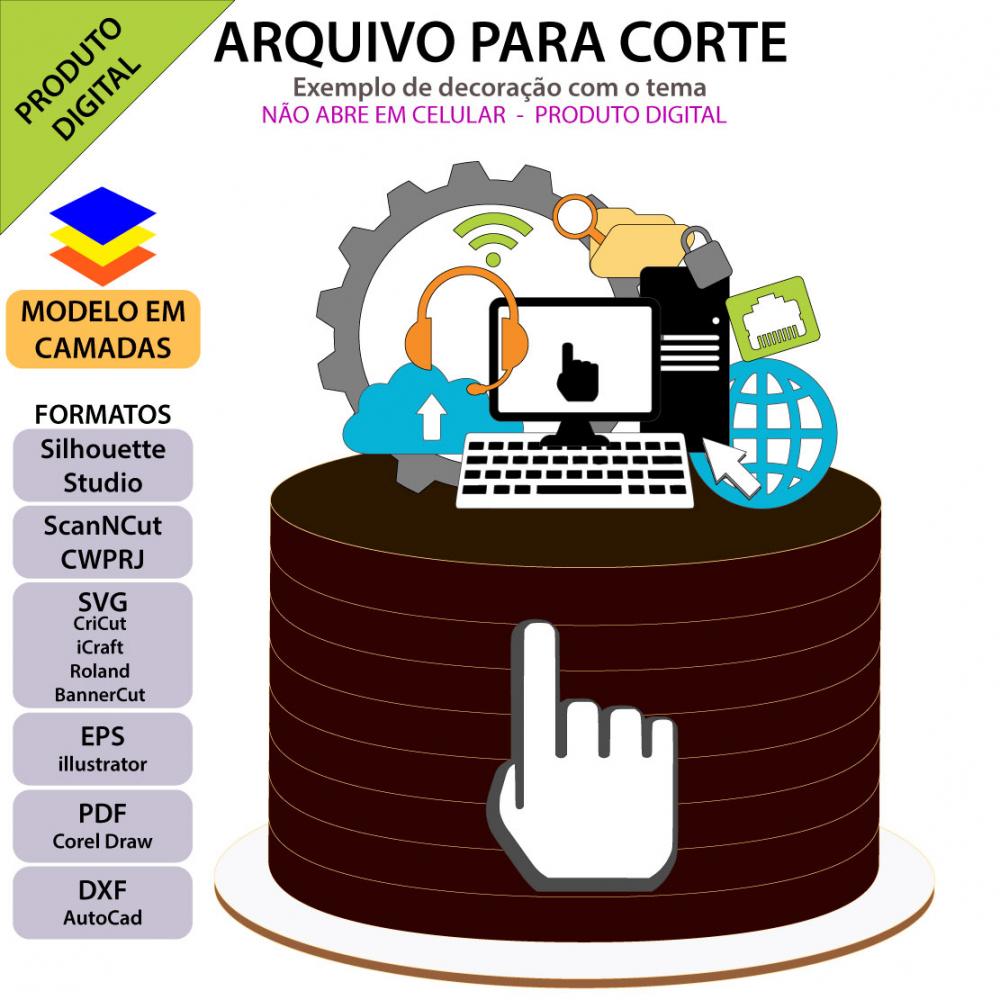 Arquivo de Corte Topo de Bolo - Informática