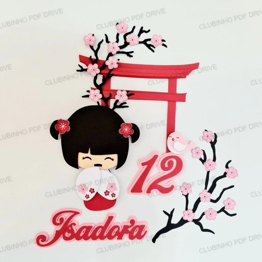 Arquivo de Corte Topo de Bolo - Japão