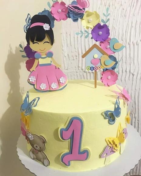 Arquivo de Corte Topo de Bolo - Jardim