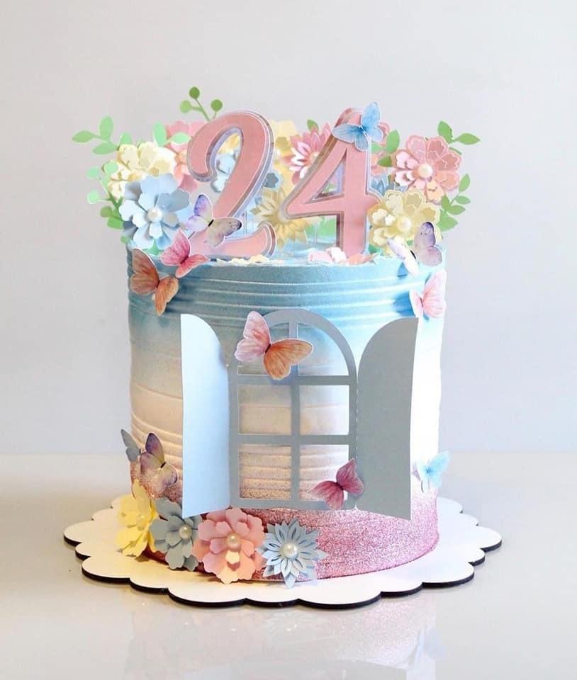 Arquivo de Corte Topo de Bolo - Jardim