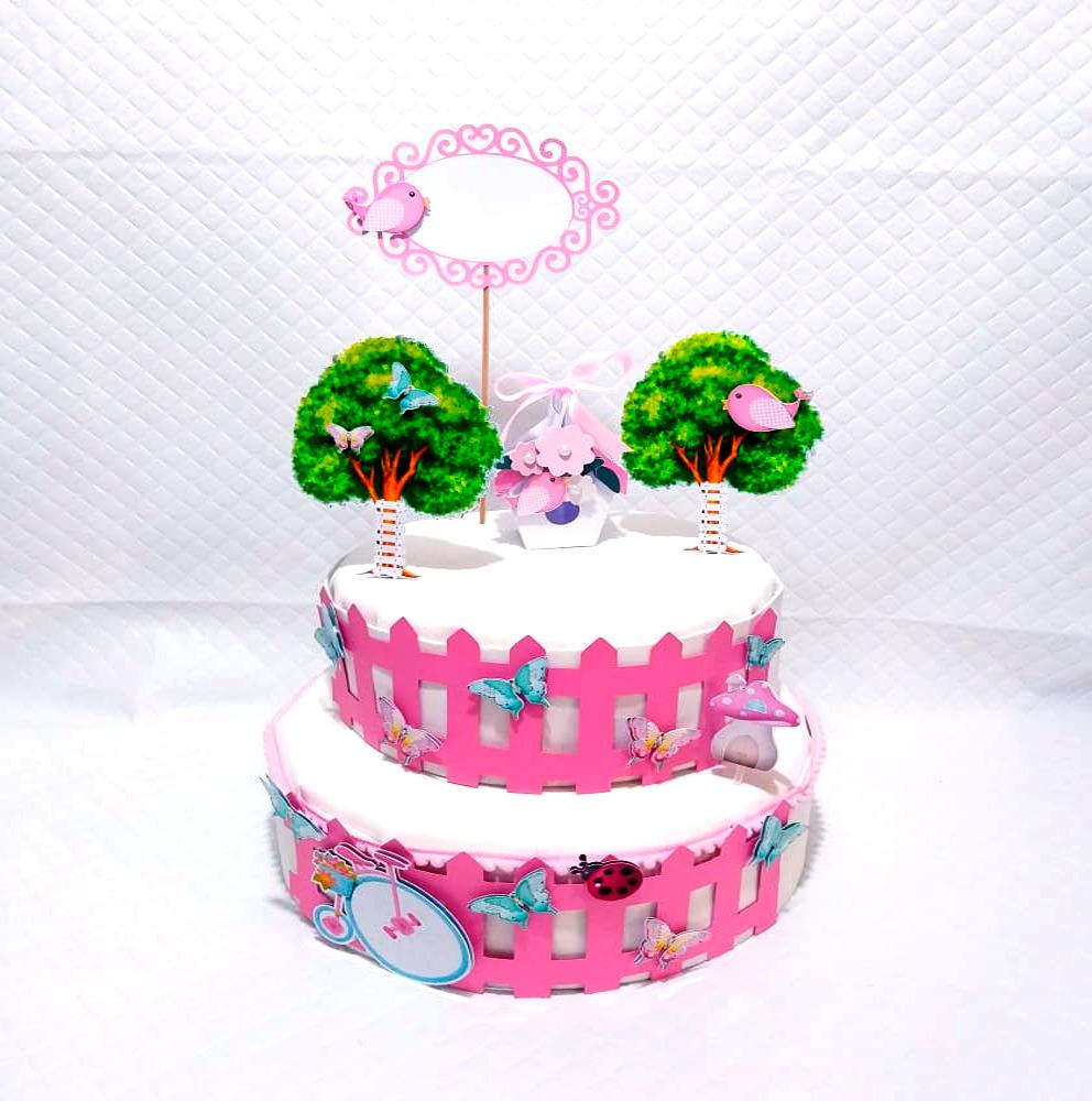 Arquivo de Corte Topo de Bolo - Jardim