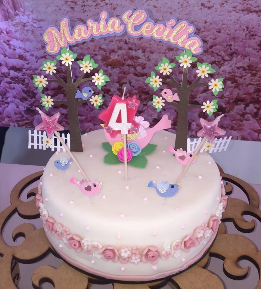 Arquivo de Corte Topo de Bolo - Jardim