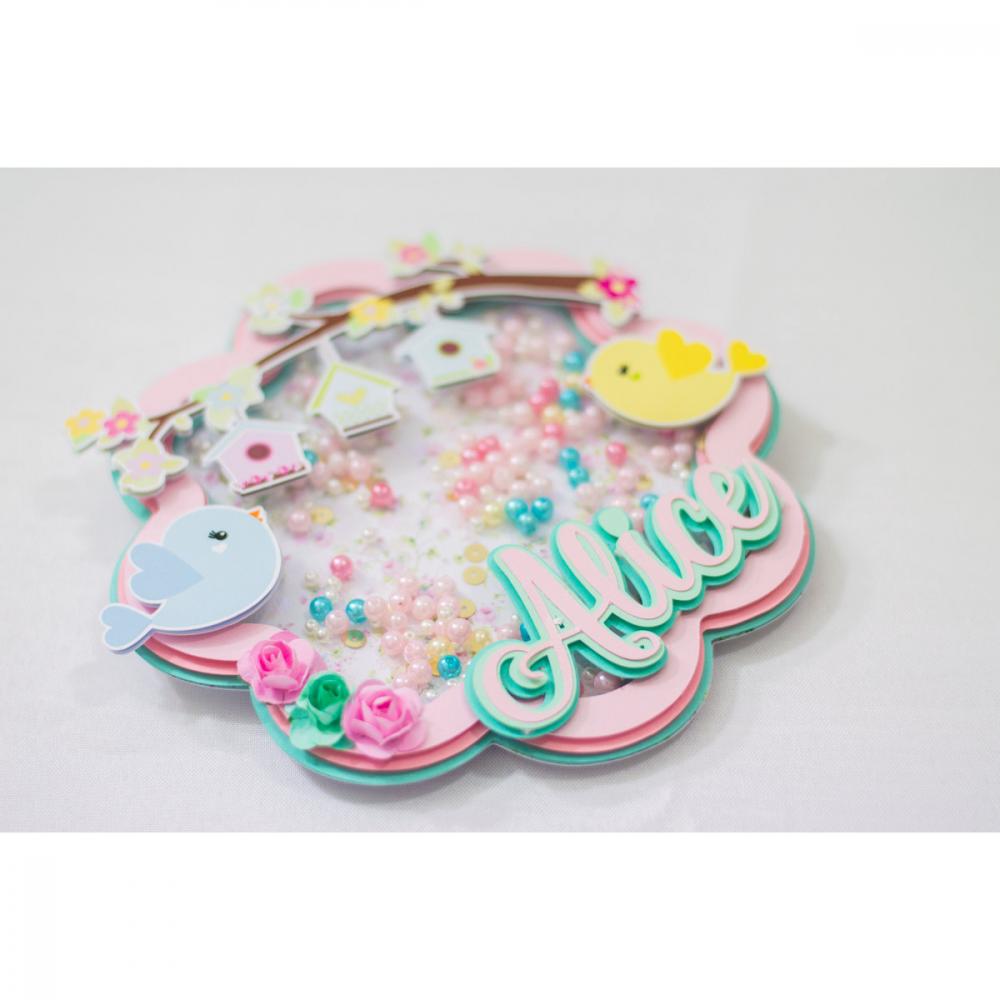 Arquivo de Corte Topo de Bolo - Jardim