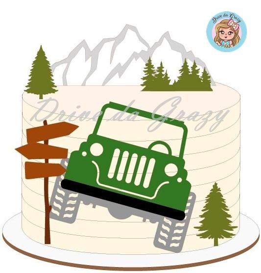 Arquivo de Corte Topo de Bolo - Jipe