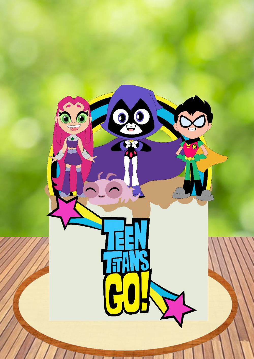 Arquivo de Corte Topo de Bolo - Jovens Titãs