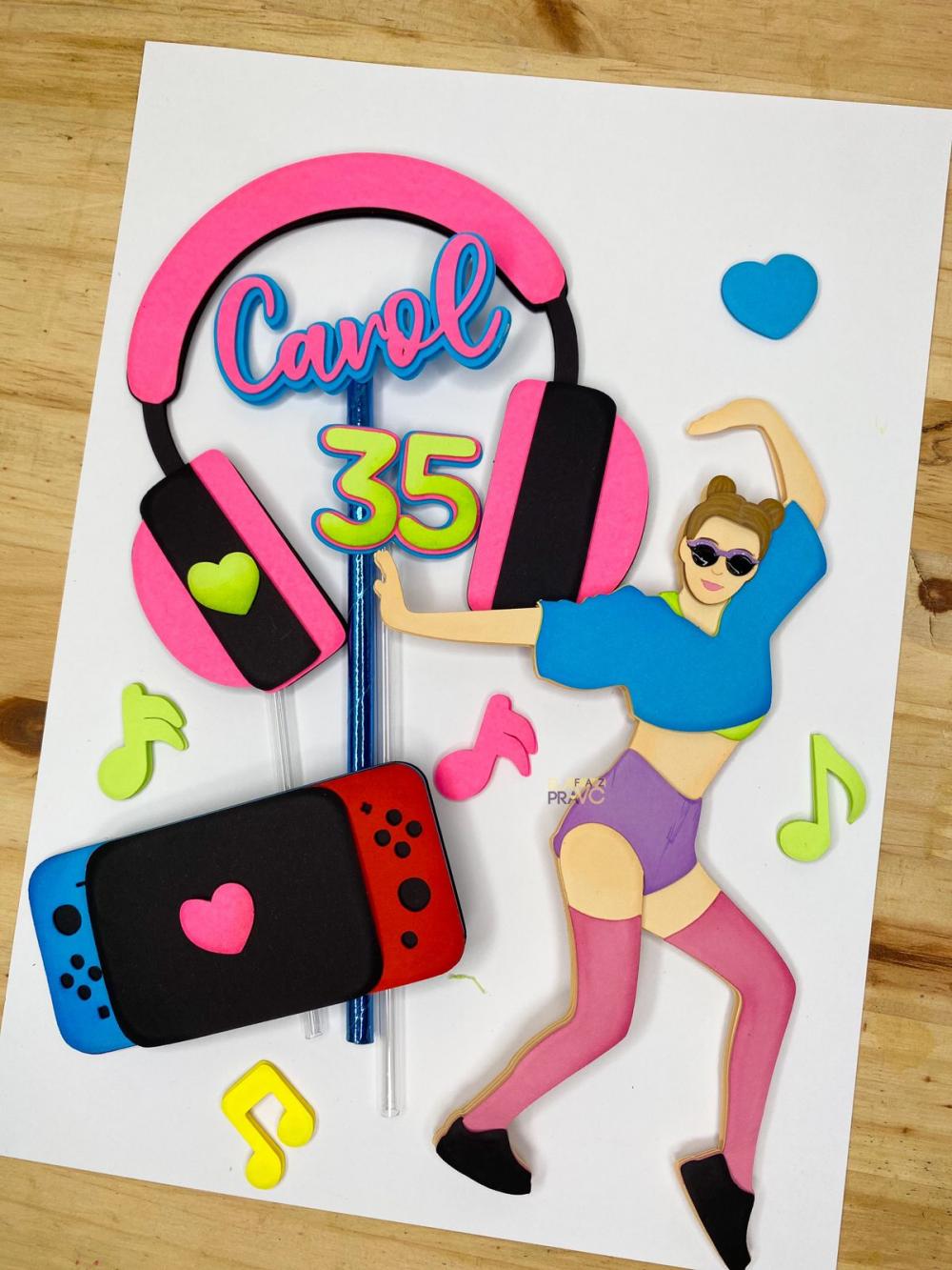 Arquivo de Corte Topo de Bolo - Just Dance