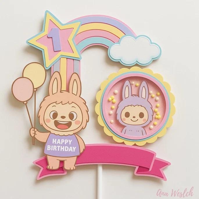 Arquivo de Corte Topo de Bolo - Labubu