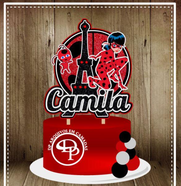 Arquivo de Corte Topo de Bolo - Leidy bug