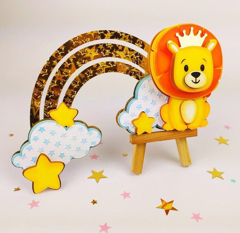 Arquivo de Corte Topo de Bolo - Leãozinho