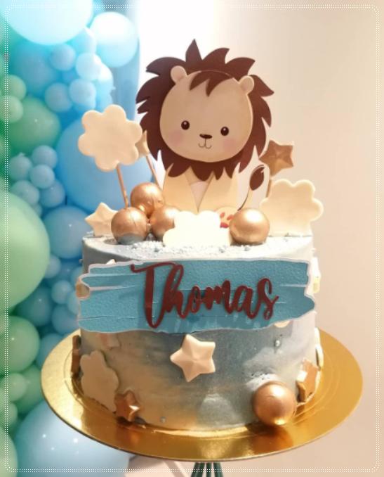 Arquivo de Corte Topo de Bolo - Leãozinho