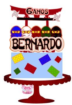 Arquivo de Corte Topo de Bolo - Lego Ninjago