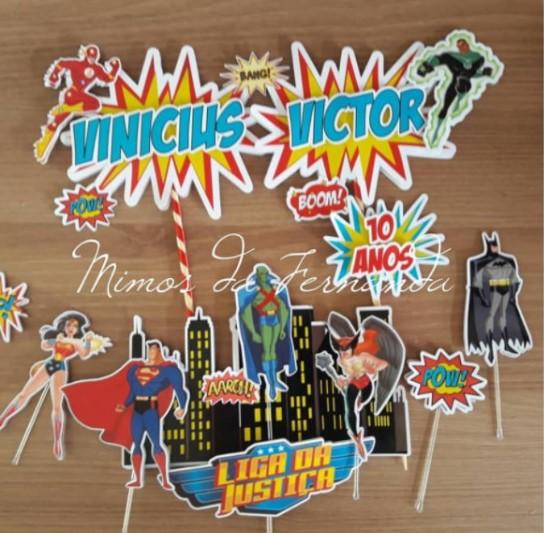 Arquivo de Corte Topo de Bolo - Liga da Justiça