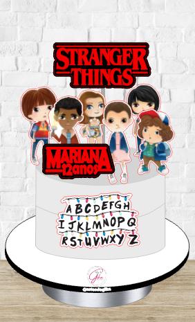 Arquivo de Corte Topo de Bolo - Stranger Things