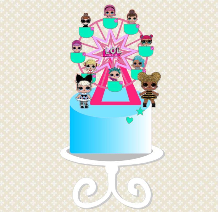 Arquivo de Corte Topo de Bolo - LOL