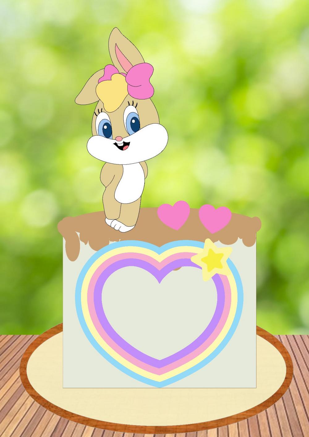 Arquivo de Corte Topo de Bolo - Looney Tunes