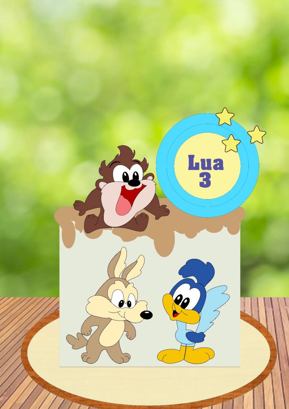 Arquivo de Corte Topo de Bolo - Looney Tunes