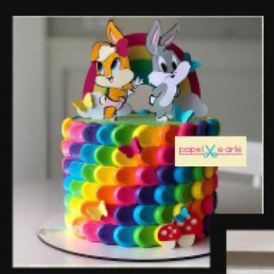 Arquivo de Corte Topo de Bolo - Looney Tunes