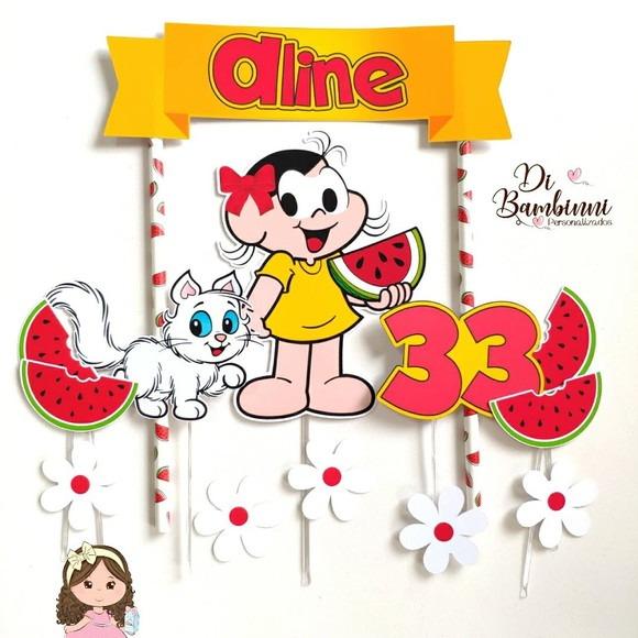 Arquivo de Corte Topo de Bolo - Magali