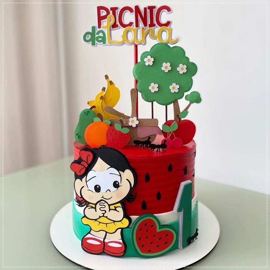 Arquivo de Corte Topo de Bolo - Magali