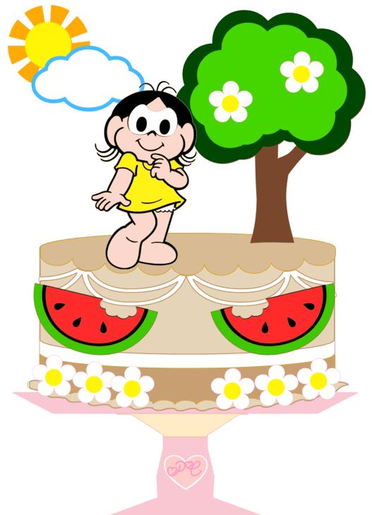 Arquivo de Corte Topo de Bolo - Magali