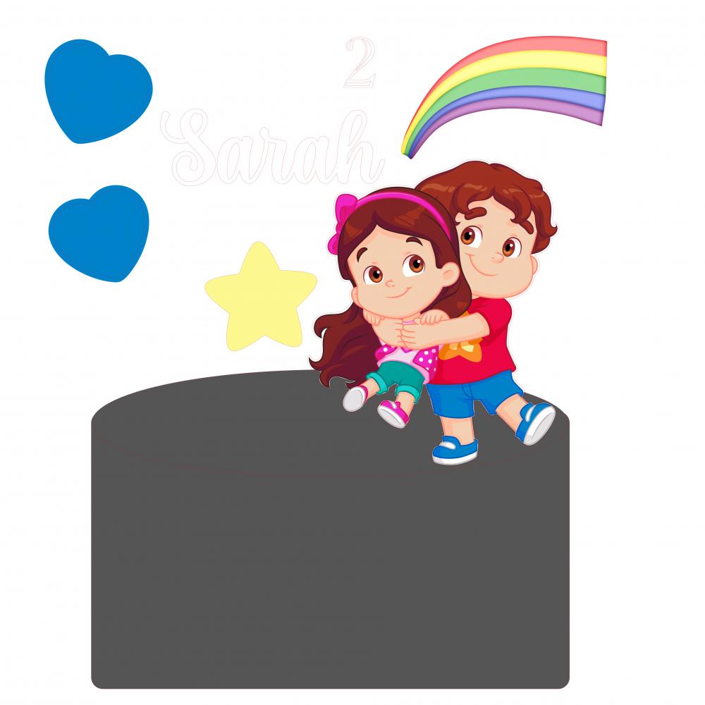 Arquivo de Corte Topo de Bolo - Maria Clara e JP