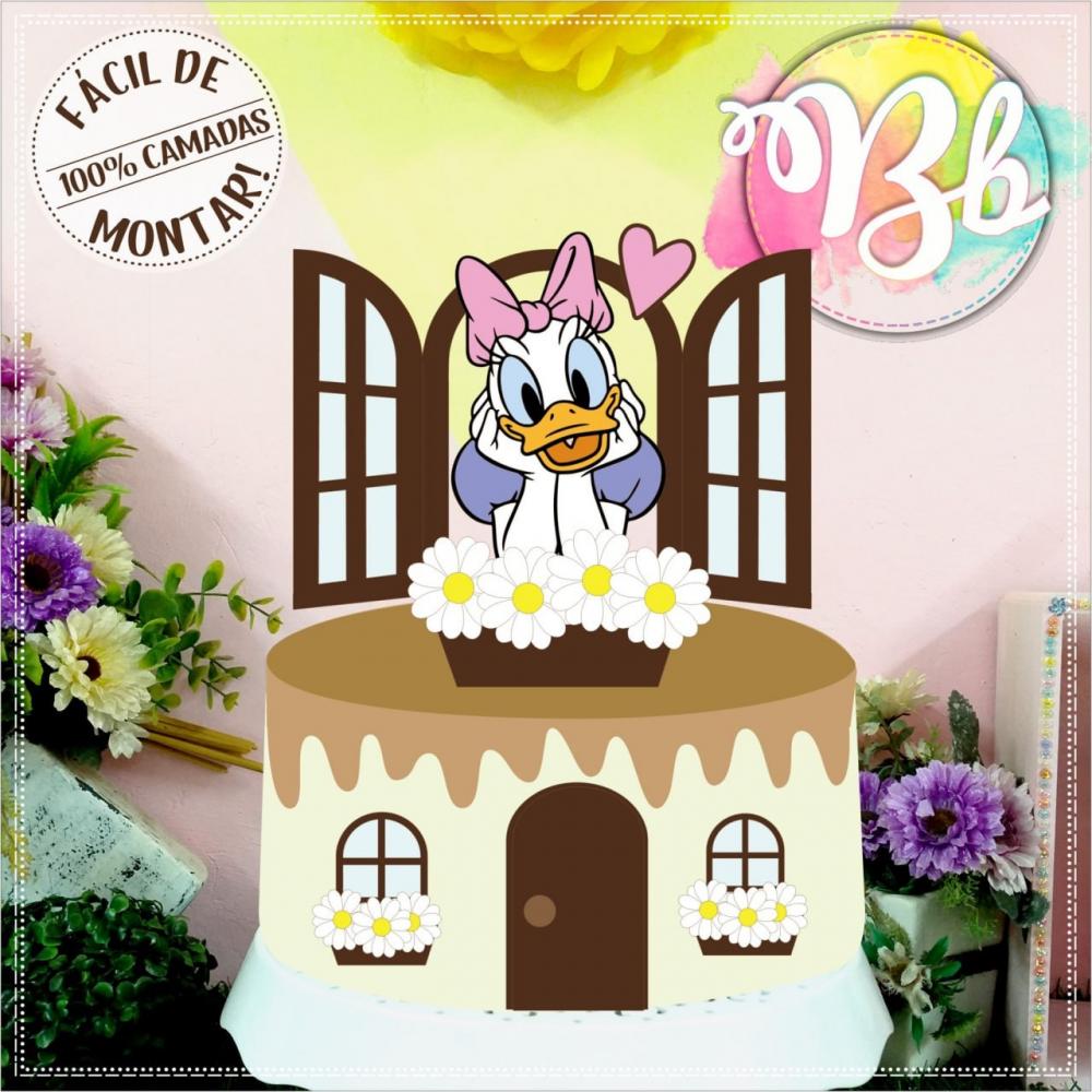 Arquivo de Corte Topo de Bolo - Margarida