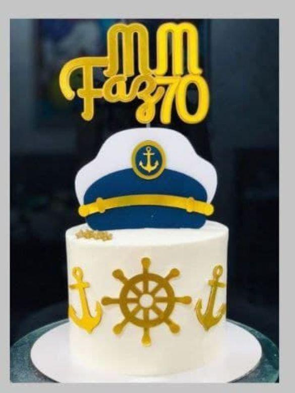 Arquivo de Corte Topo de Bolo - Marinheiro