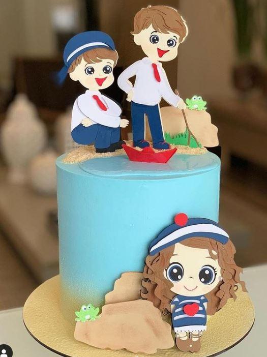 Arquivo de Corte Topo de Bolo - Marinheiro