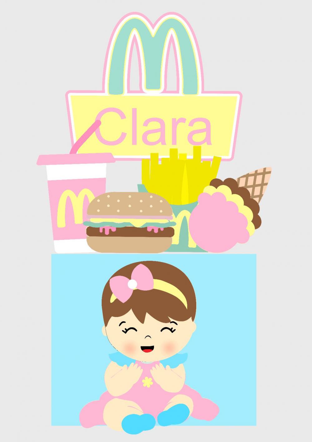 Arquivo de Corte Topo de Bolo - Mcdonalds