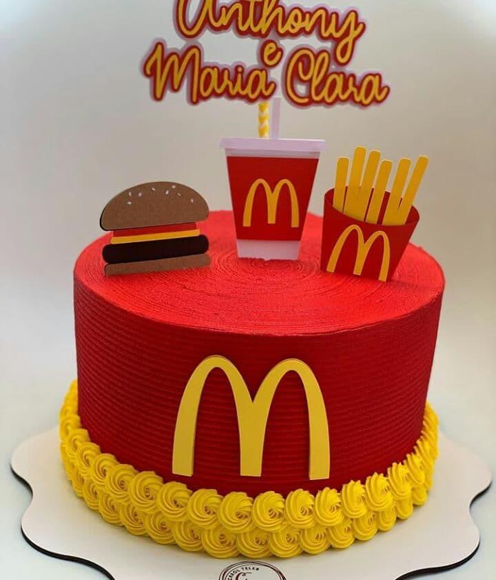 Arquivo de Corte Topo de Bolo - Mcdonalds