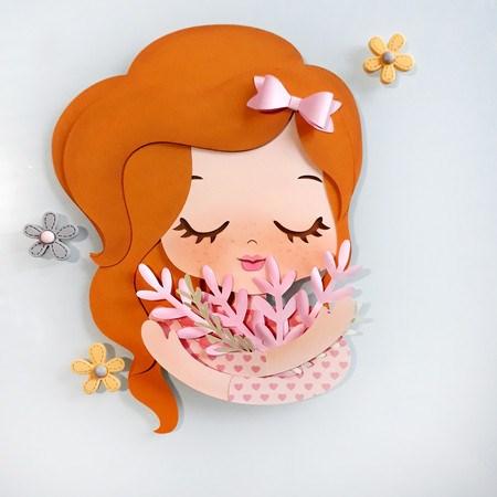 Arquivo de Corte Topo de Bolo - Menina