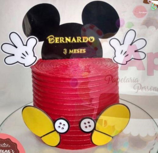 Arquivo de Corte Topo de Bolo - Mickey e sua turma