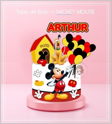 Arquivo de Corte Topo de Bolo - Mickey e sua turma