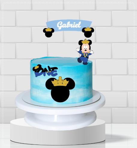 Arquivo de Corte Topo de Bolo - Mickey e sua turma