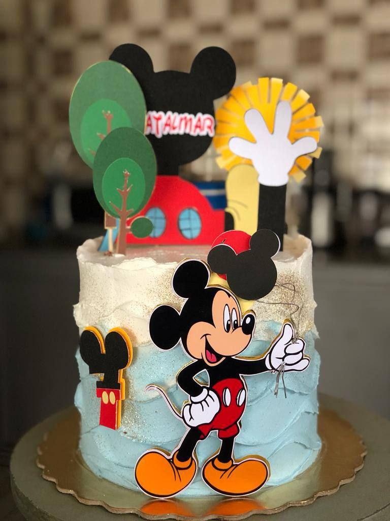 Arquivo de Corte Topo de Bolo - Mickey e sua turma