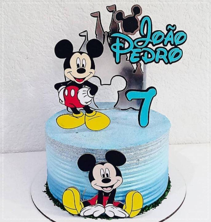 Arquivo de Corte Topo de Bolo - Mickey e sua turma