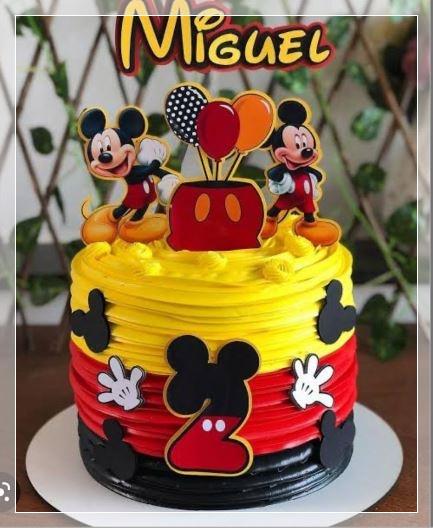 Arquivo de Corte Topo de Bolo - Mickey e sua turma