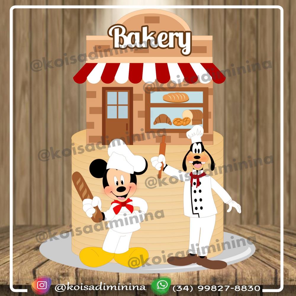 Arquivo de Corte Topo de Bolo - Mickey e sua turma