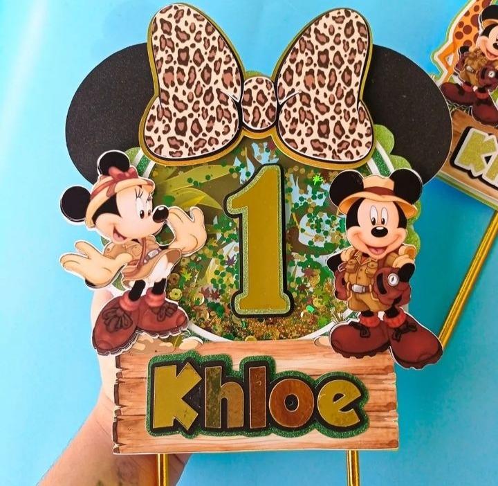 Arquivo de Corte Topo de Bolo - Mickey e sua turma