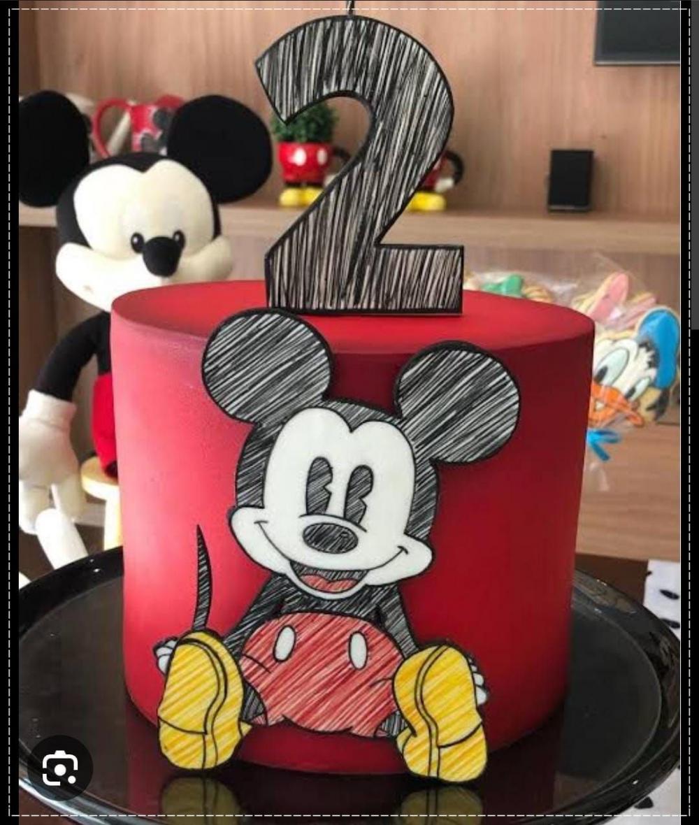 Arquivo de Corte Topo de Bolo - Mickey e sua turma