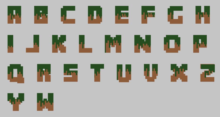 Arquivo de Corte Topo de Bolo - Letras Minecraft