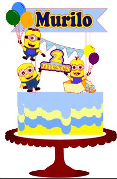 Arquivo de Corte Topo de Bolo - Minions