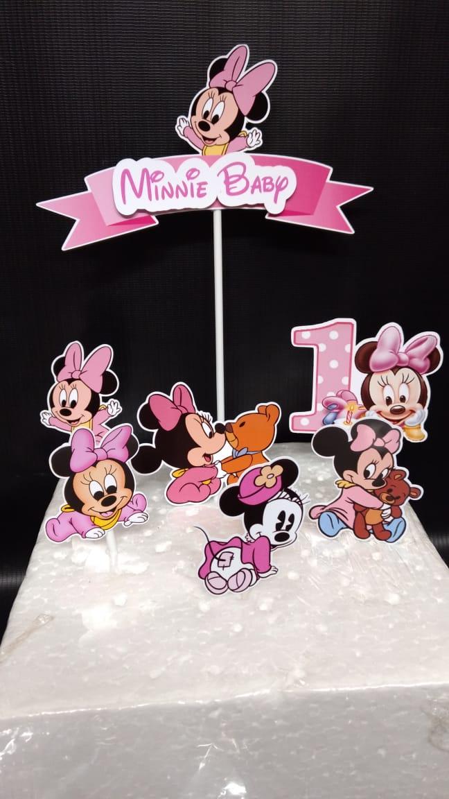 Arquivo de Corte Topo de Bolo - Minnie