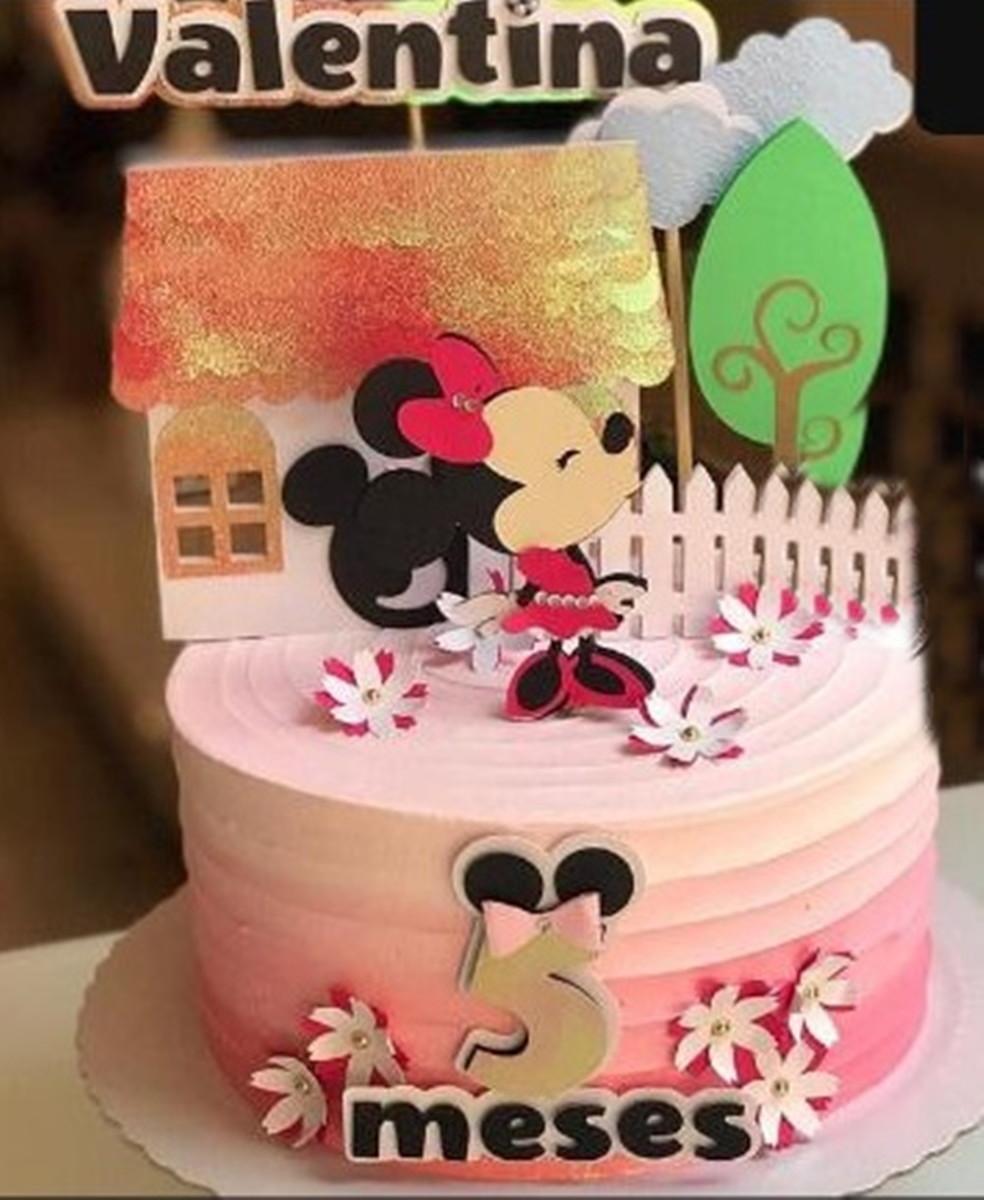Arquivo de Corte Topo de Bolo - Minnie