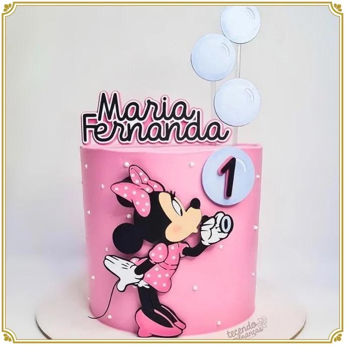 Arquivo de Corte Topo de Bolo - Minnie