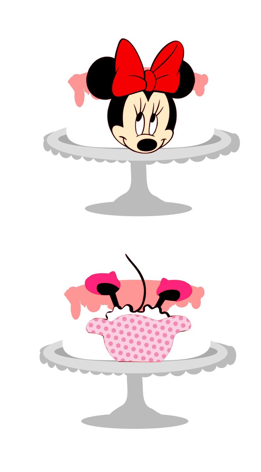 Arquivo de Corte Topo de Bolo - Minnie