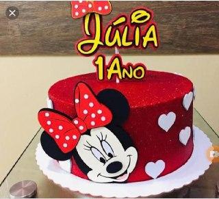 Arquivo de Corte Topo de Bolo - Minnie